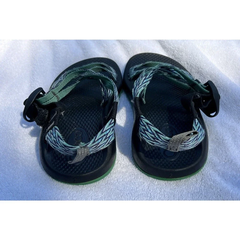 Chaco Sandals Youth Girls Size 2 Green Slip on Strap‎ Shoes Sport Hiking Casual